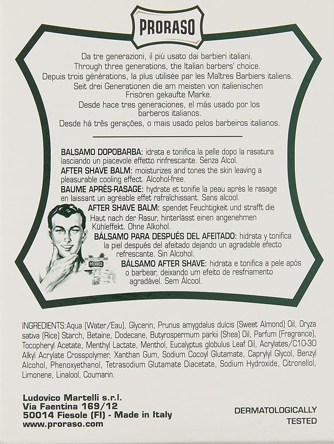 Proraso After Shave Balm Mentol Y Eucalipto 100ml