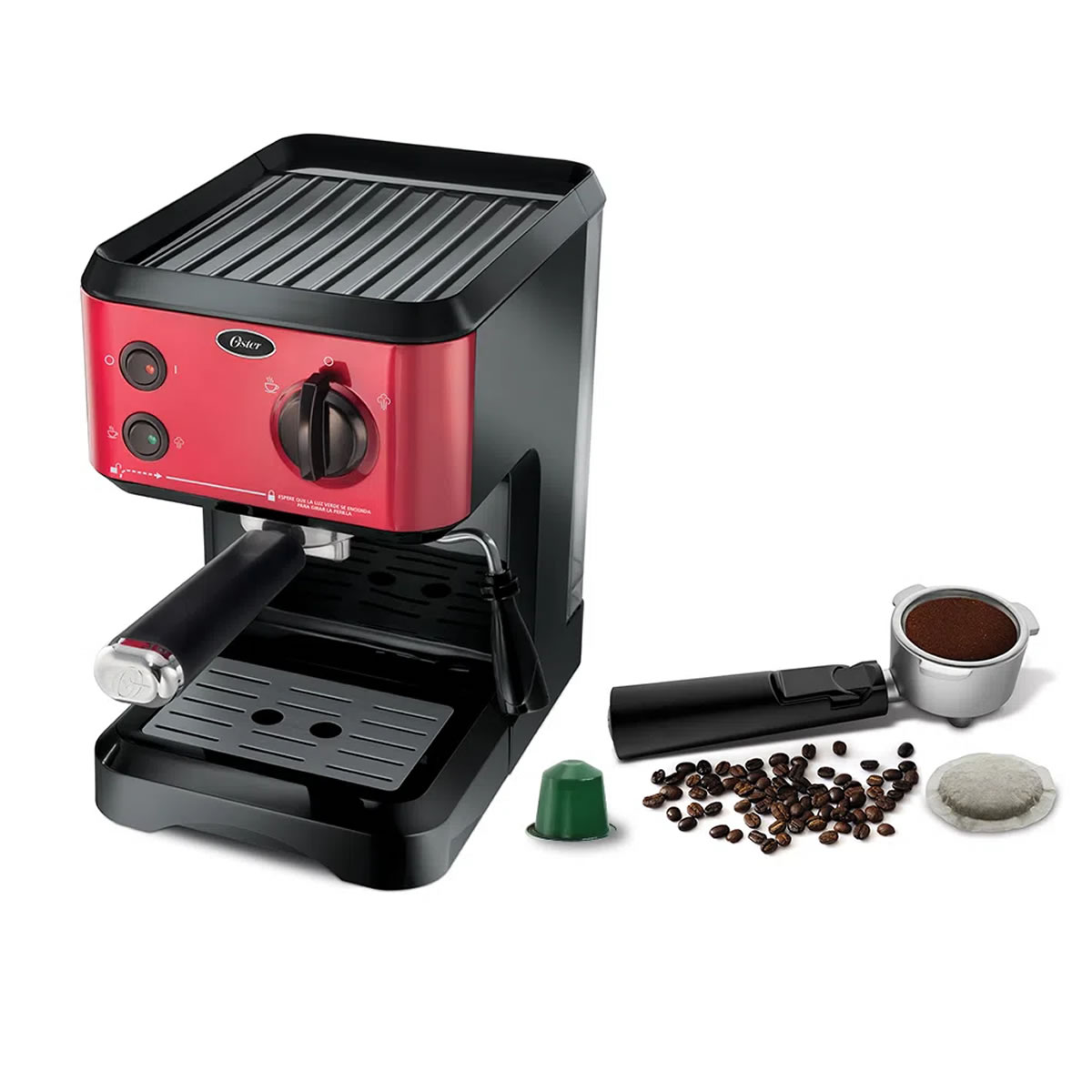 Cafetera Para Espresso y Cappuccino Oster BVSTECMP65R-013 WT