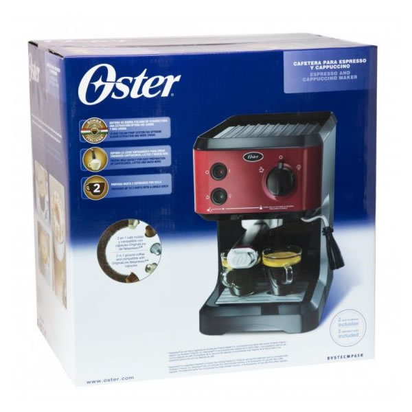 Cafetera Para Espresso y Cappuccino Oster BVSTECMP65R-013 WT