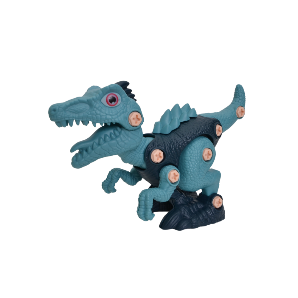Juguete de Construccion Dinosaurio Autoarmable - Velociraptor, Braquiosaurio