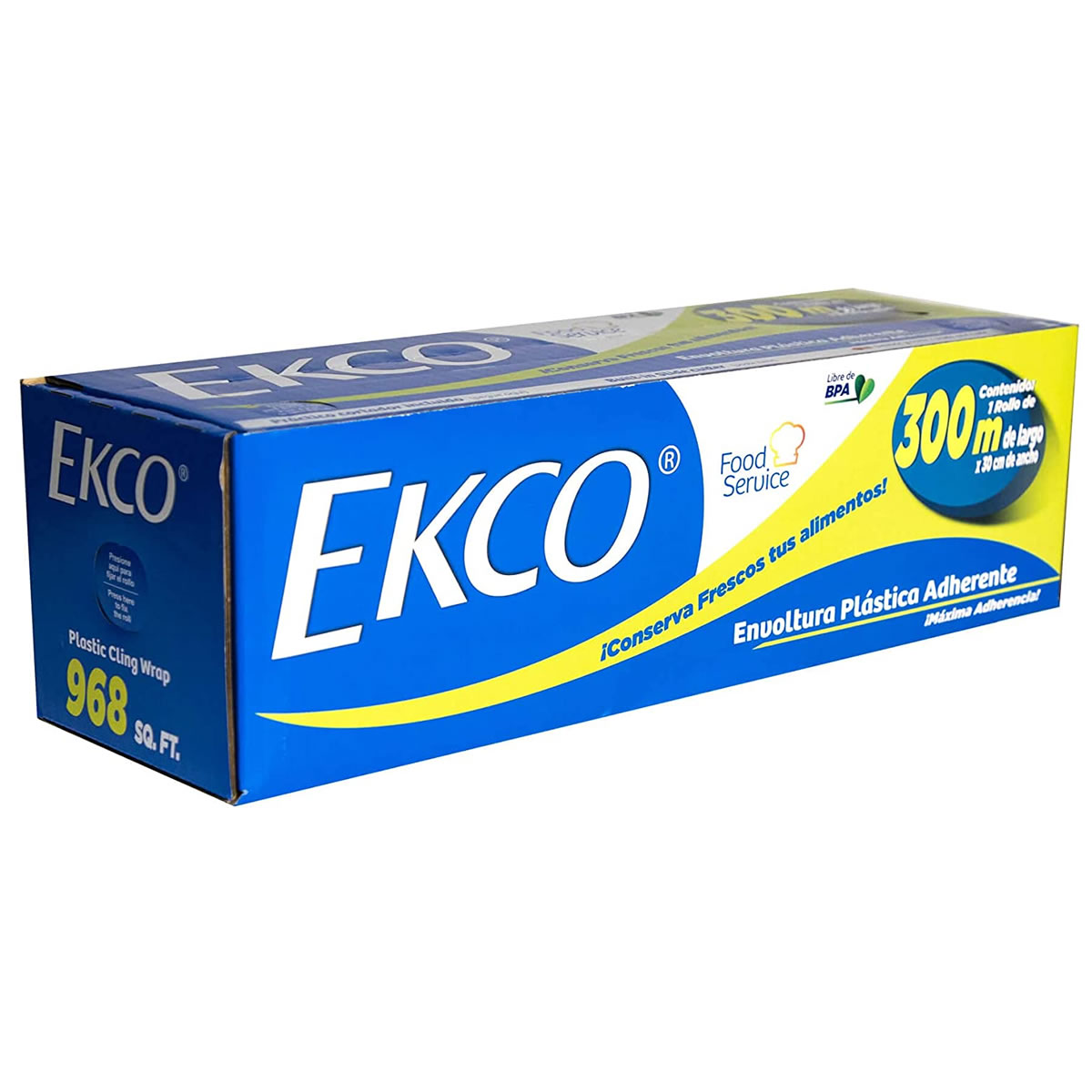 Plástico Adherente De 300 m x 300 cm Ekco 93563 VAS