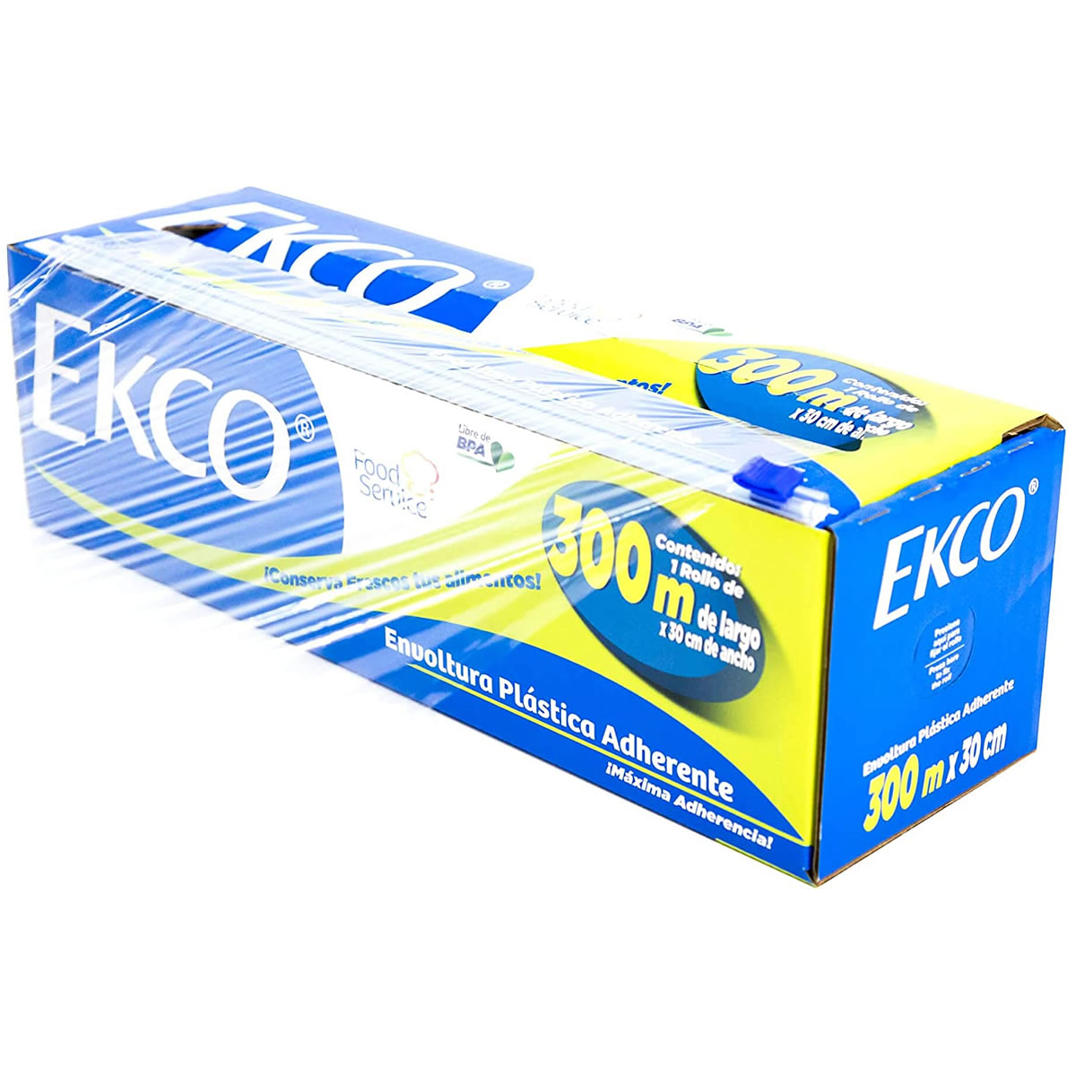 Plástico Adherente De 300 m x 300 cm Ekco 93563 VAS