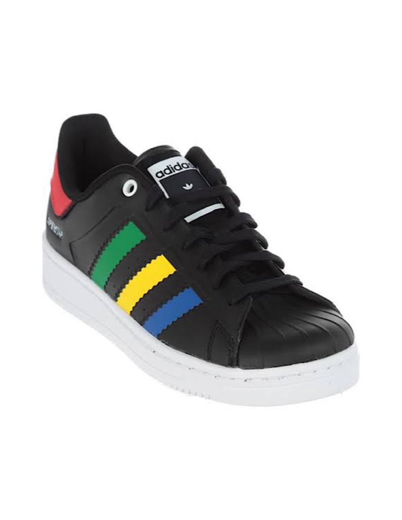 TENIS ADIDAS SUPERSTAR NEGRO CON COLORES OT TECH (GV7572)