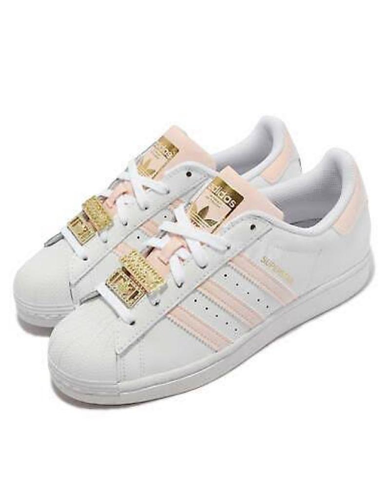 TENIS ADIDAS SUPERSTAR BLANCO CON ROSA (H03910)