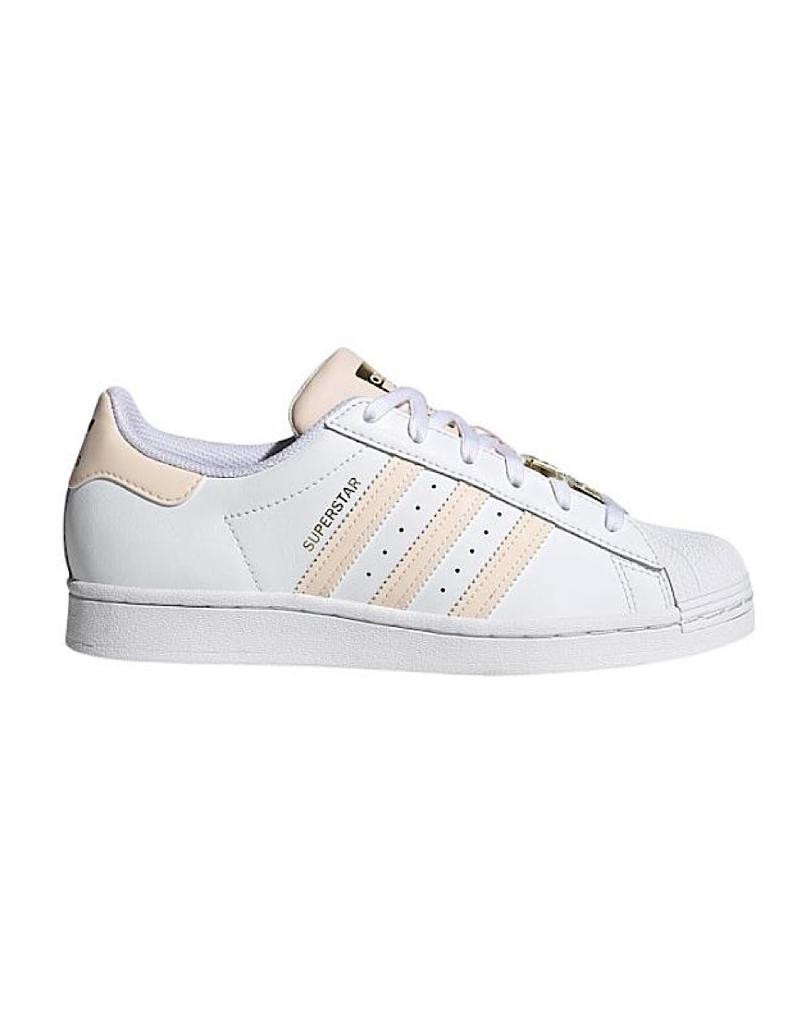 TENIS ADIDAS SUPERSTAR BLANCO CON ROSA (H03910)