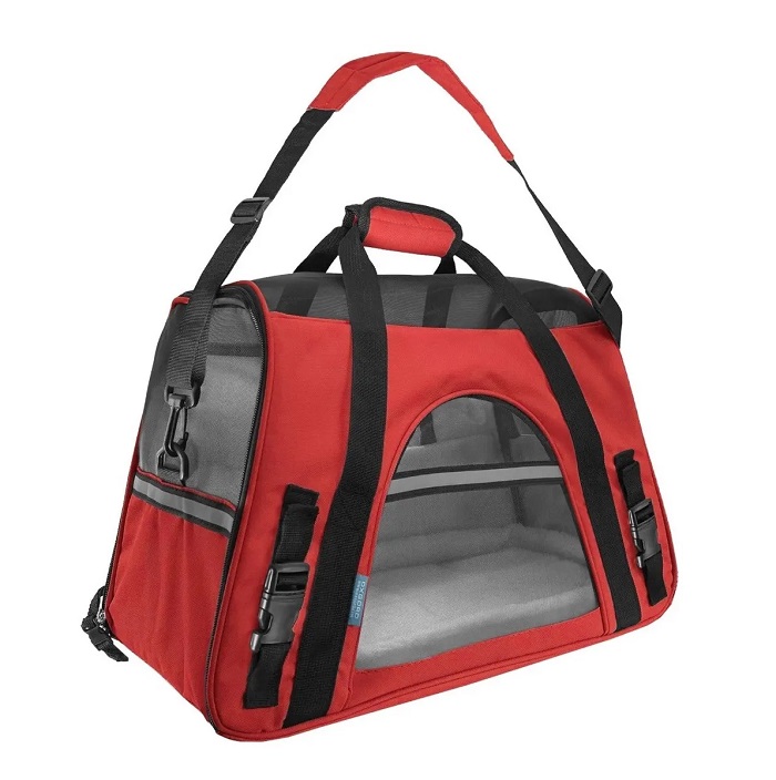 Bolsa Transportadora Para Perros Y Gatos Grande Rojo