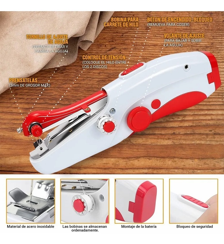 Mini Máquina De Coser Eléctrica Portátil