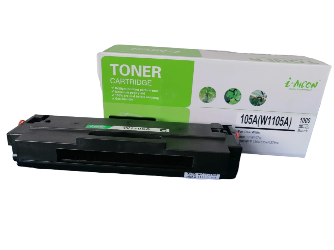 Cartucho tóner W1105 A (105 A) compatible genérico nuevo para uso en HP 105a, 107a, 107w, 135a, 135w, 135fnw