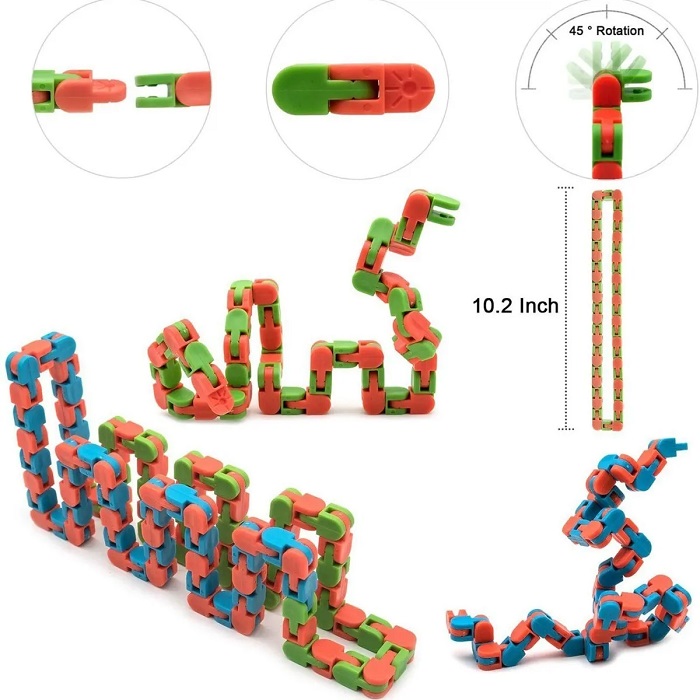 Juguete Antiestres Pop It Push Burbuja Fidget Alivia Estrés Azul 