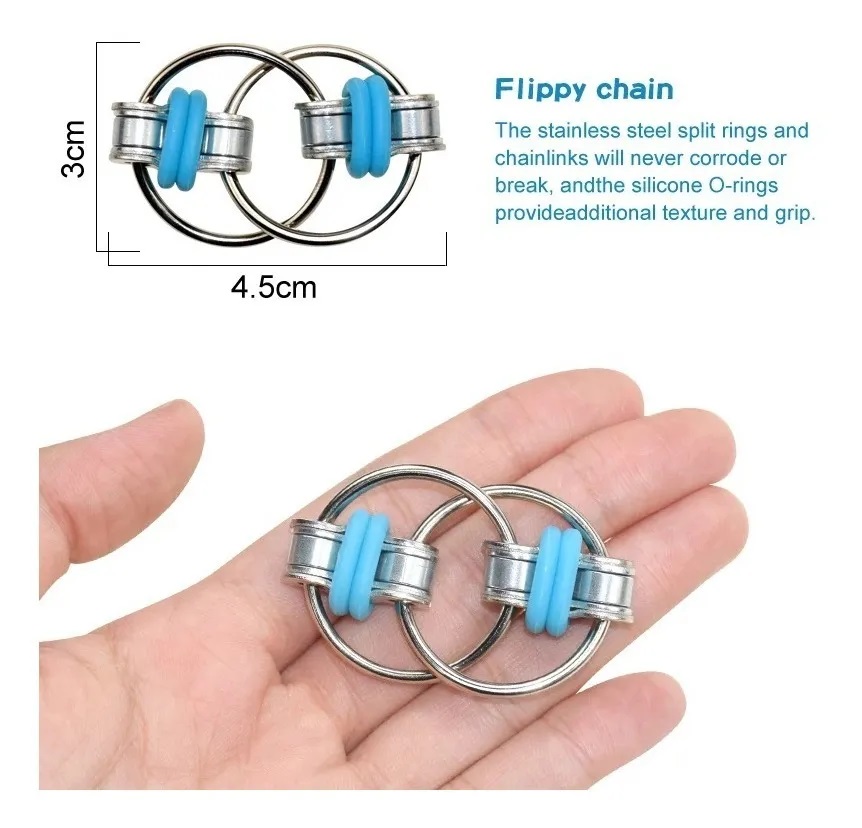 Juguete Antiestres Pop It Push Burbuja Fidget Alivia Estrés Azul 