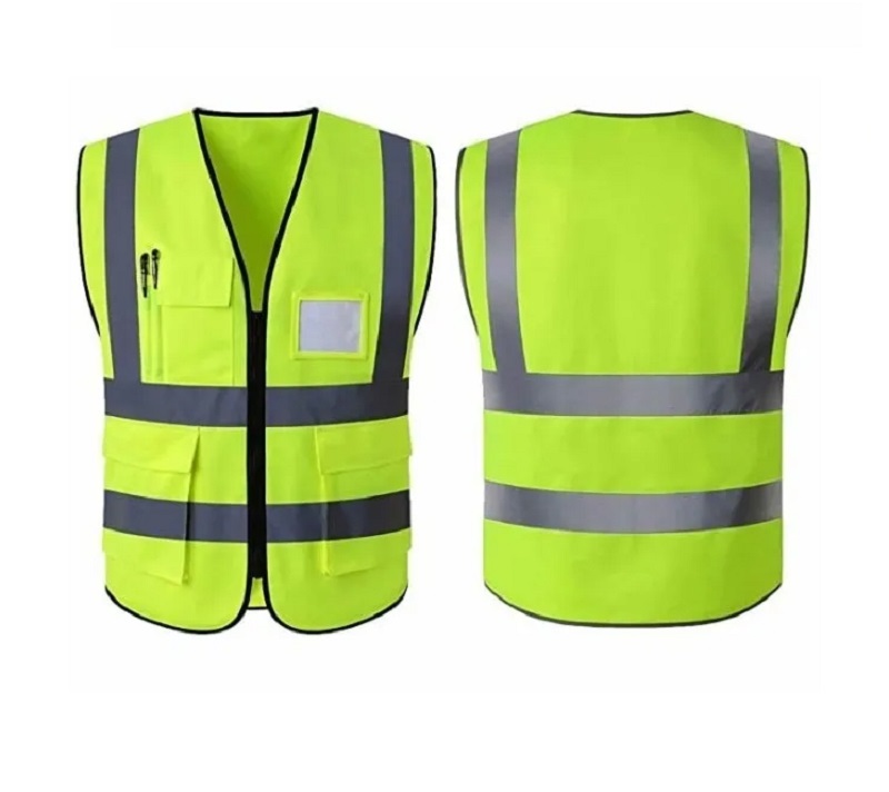 Chaleco De Seguridad Reflectante De Alta Visibilidad Amarillo