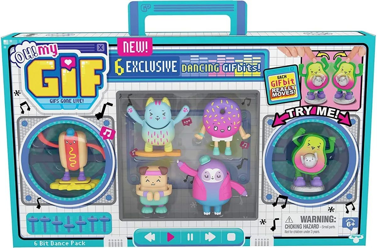 Ho! My Gif 6 Juguetes Movimiento Coleccionable Danzantes