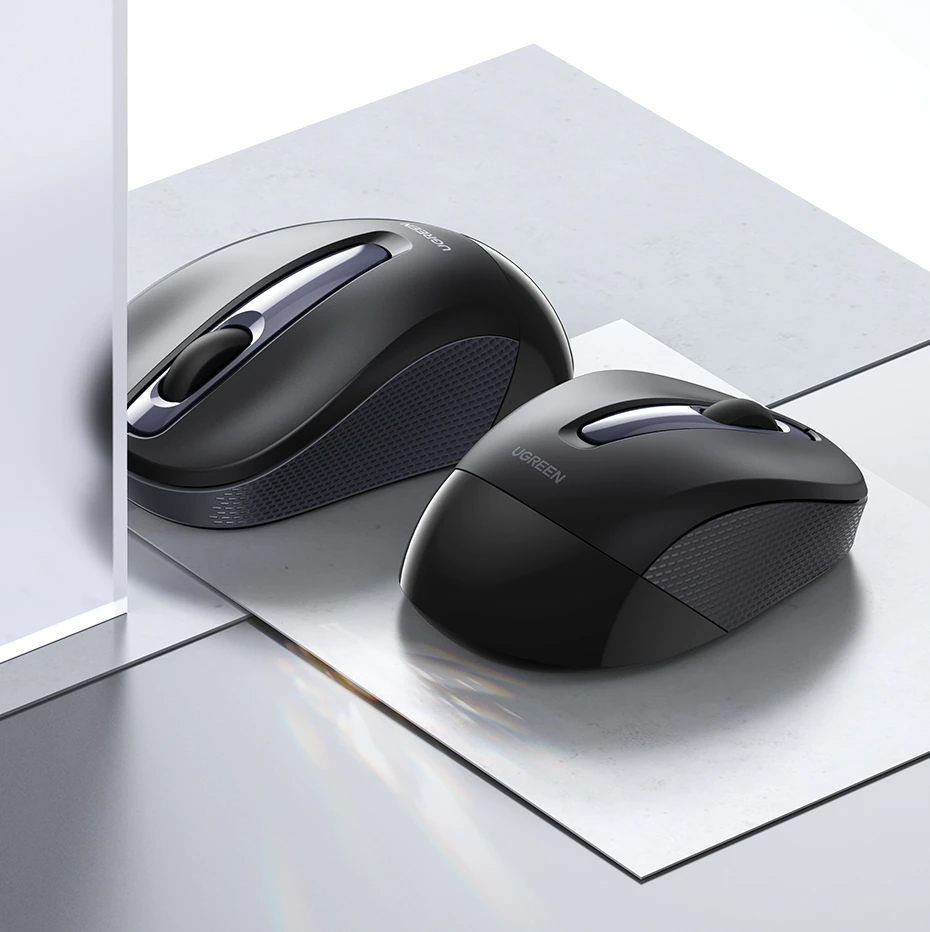 Mouse Inalámbrico Bluetooth Ergonomico Negro Ugreen