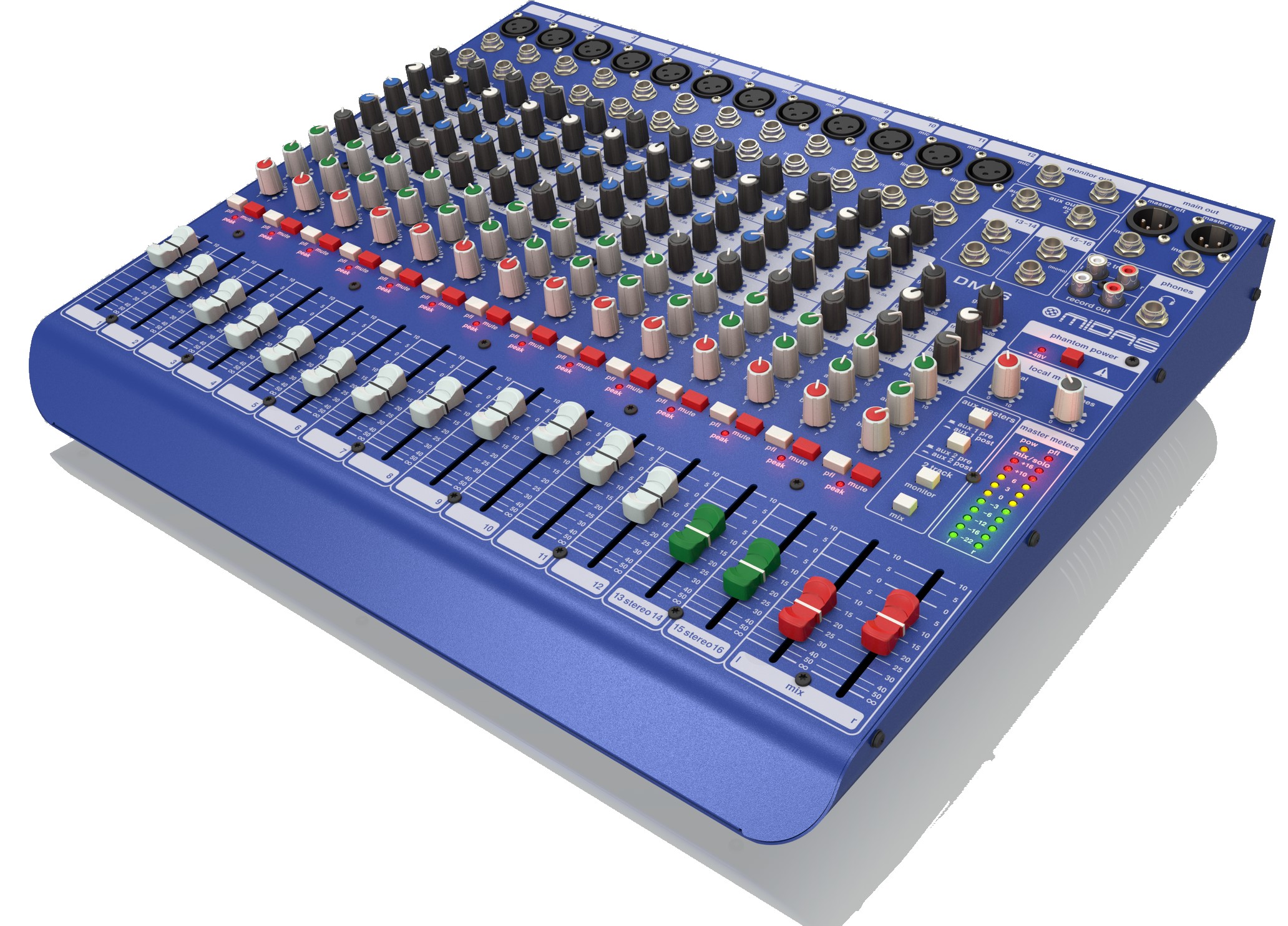 Mezcladora Análoga de 16 Canales Midas DM16