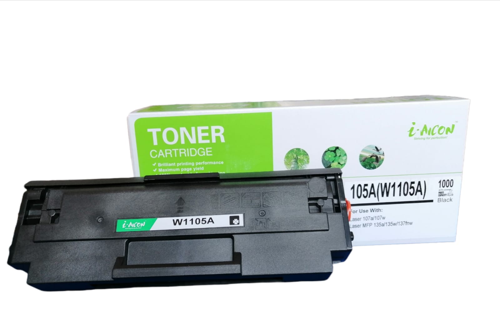 Cartucho tóner W1105 A (105 A) compatible genérico nuevo para uso en HP 105a, 107a, 107w, 135a, 135w, 135fnw