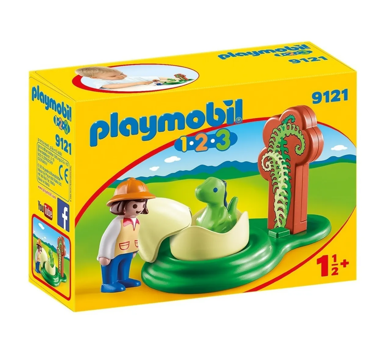 Playmobil 9121 123 Niña con Huevo de Dinosaurio