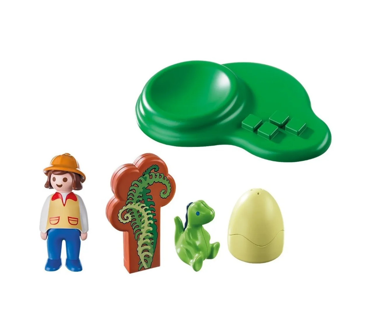 Playmobil 9121 123 Niña con Huevo de Dinosaurio