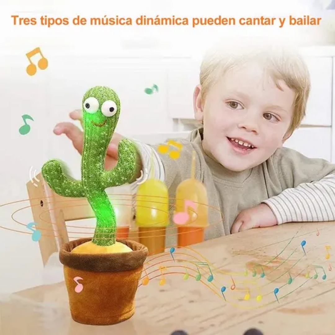 Juguetes Cactus Bailarín Recargable 120 Canciones En Español