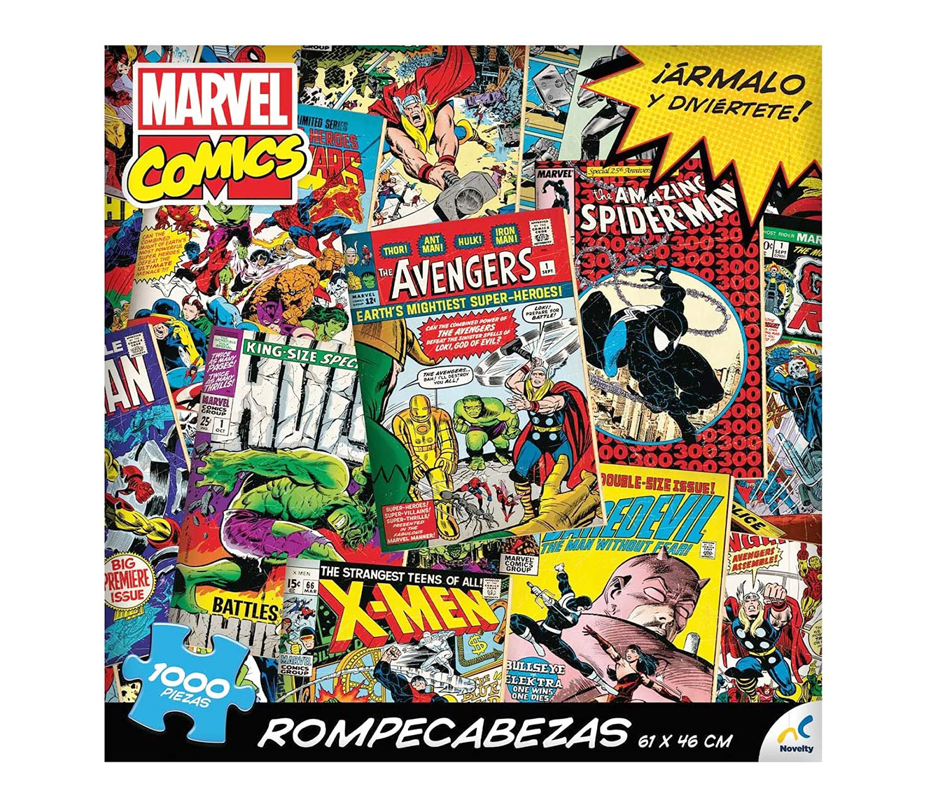 Rompecabezas Marvel Comics Coleccionable con 1000 piezas Novelty Corp 
