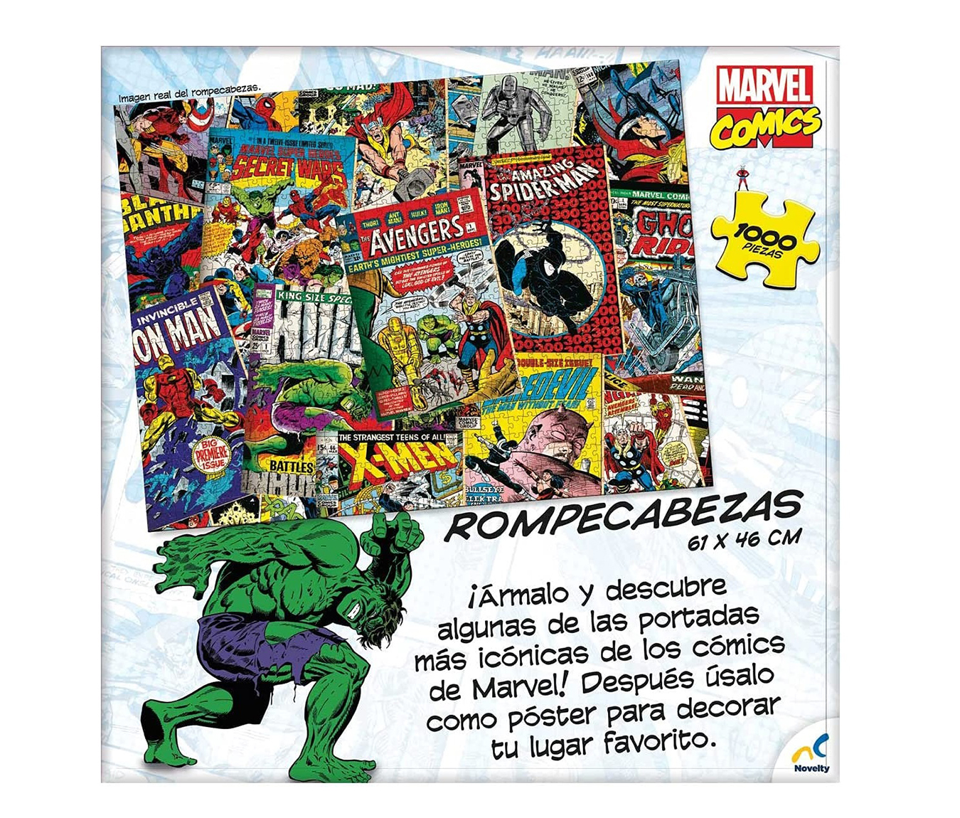 Rompecabezas Marvel Comics Coleccionable con 1000 piezas Novelty Corp 