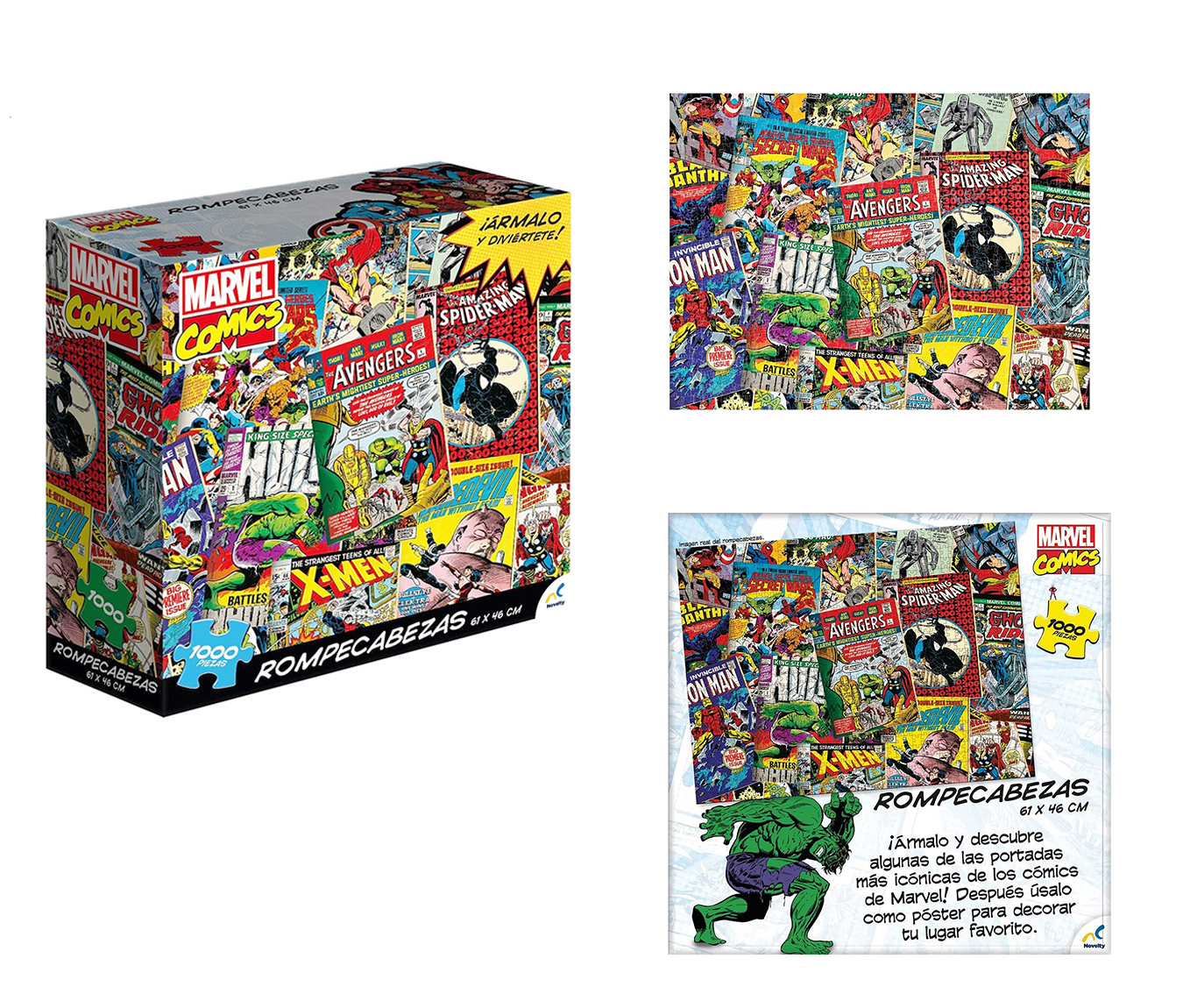 Rompecabezas Marvel Comics Coleccionable con 1000 piezas Novelty Corp 