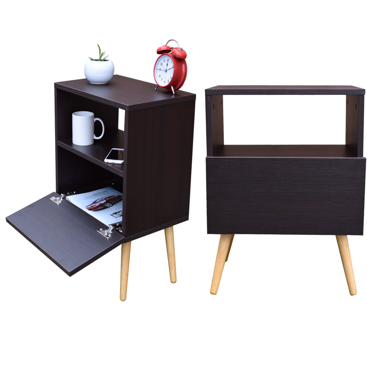 Par de Buros Monaco Chocolate