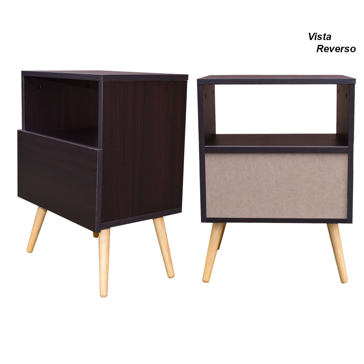 Par de Buros Monaco Chocolate