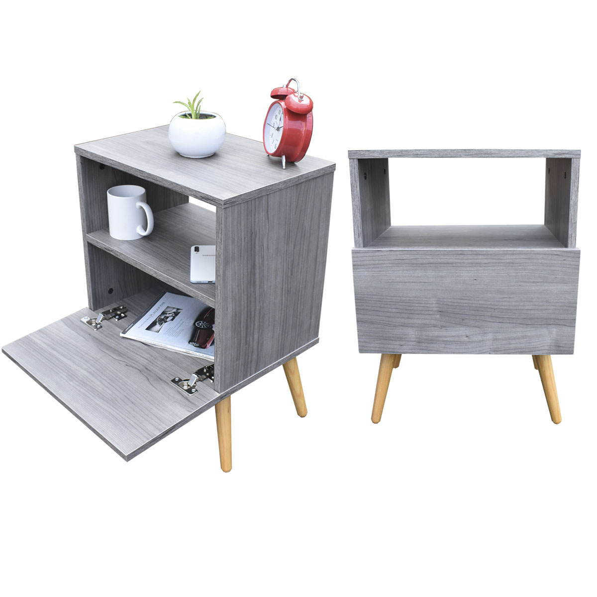 Par de Buros Monaco Gris