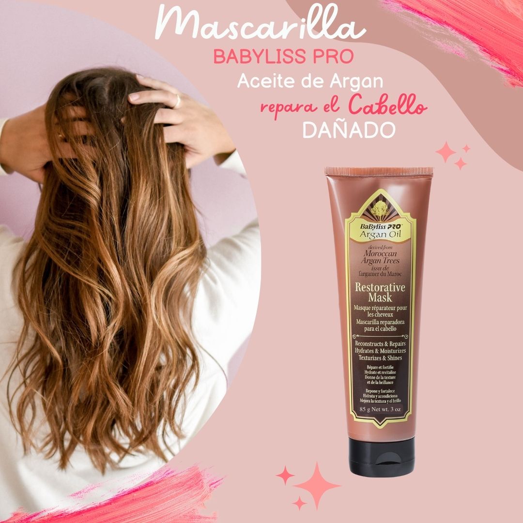 Mascarilla Reparadora Para Cabello BaByliss Pro Argan Oil 85g 