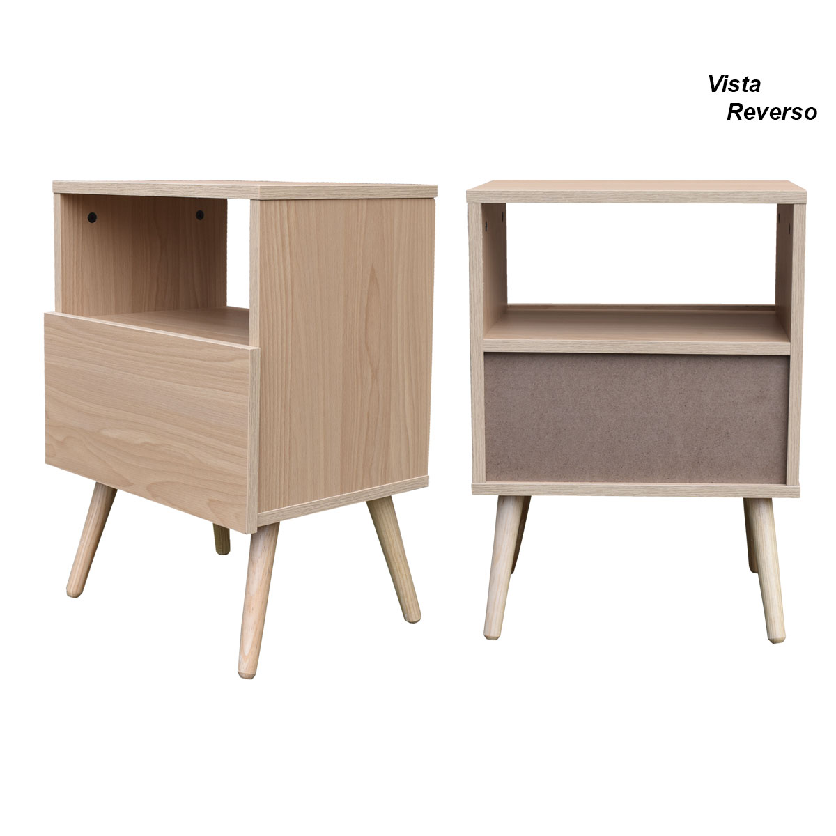 Par de Buros Monaco Roble