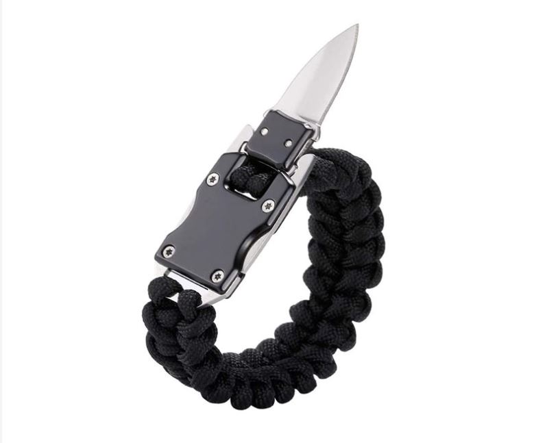 Pulsera de Supervivencia Paracord, Brazalete Táctico 5 en 1 brazalete emergencia campismo