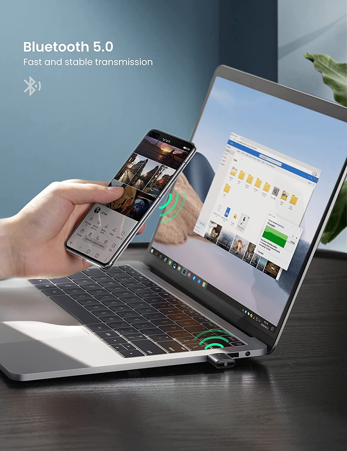 Adaptador Bluetooth Pc Usb 5.0 Ugreen