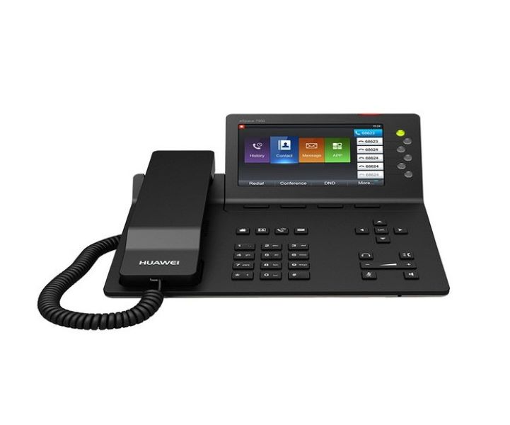 Teléfono Alámbrico IP Huawei eSpace 7950, 6 líneas, Ethernet, PoE, Reacondicionado, Grado A