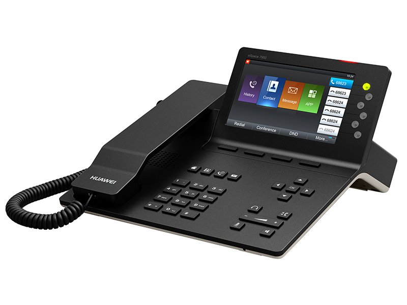 Teléfono Alámbrico IP Huawei eSpace 7950, 6 líneas, Ethernet, PoE, Reacondicionado, Grado A