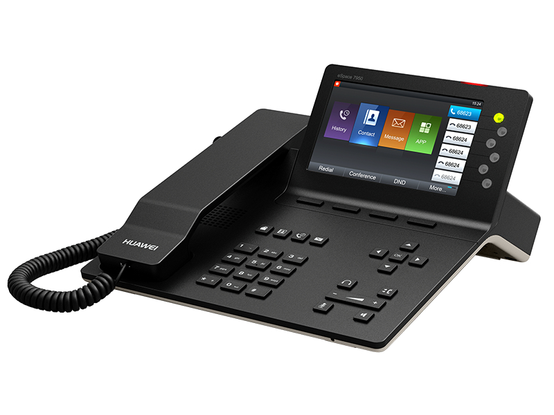 Teléfono Alámbrico IP Huawei eSpace 7950, 6 líneas, Ethernet, PoE, Reacondicionado, Grado A