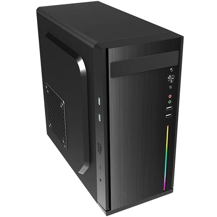 Gabinete ACTECK INTEGRA Fusion X GI440 RGB Micro-ATX Fuente 500W AC-929530
