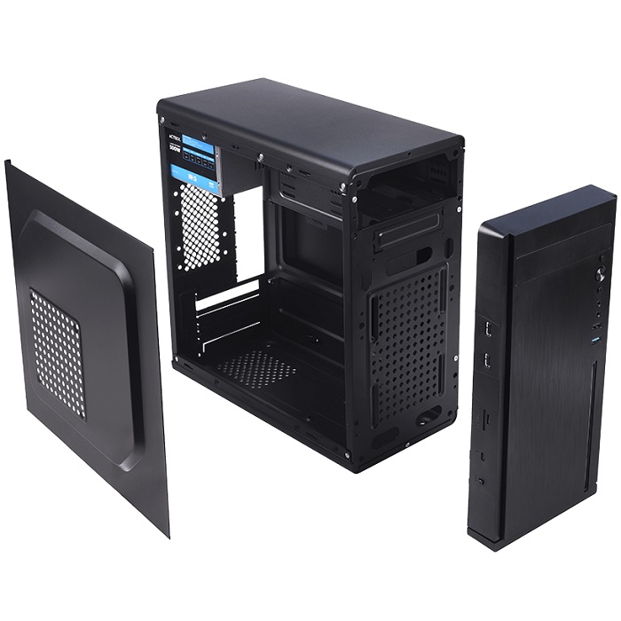 Gabinete ACTECK INTEGRA Fusion X GI440 RGB Micro-ATX Fuente 500W AC-929530