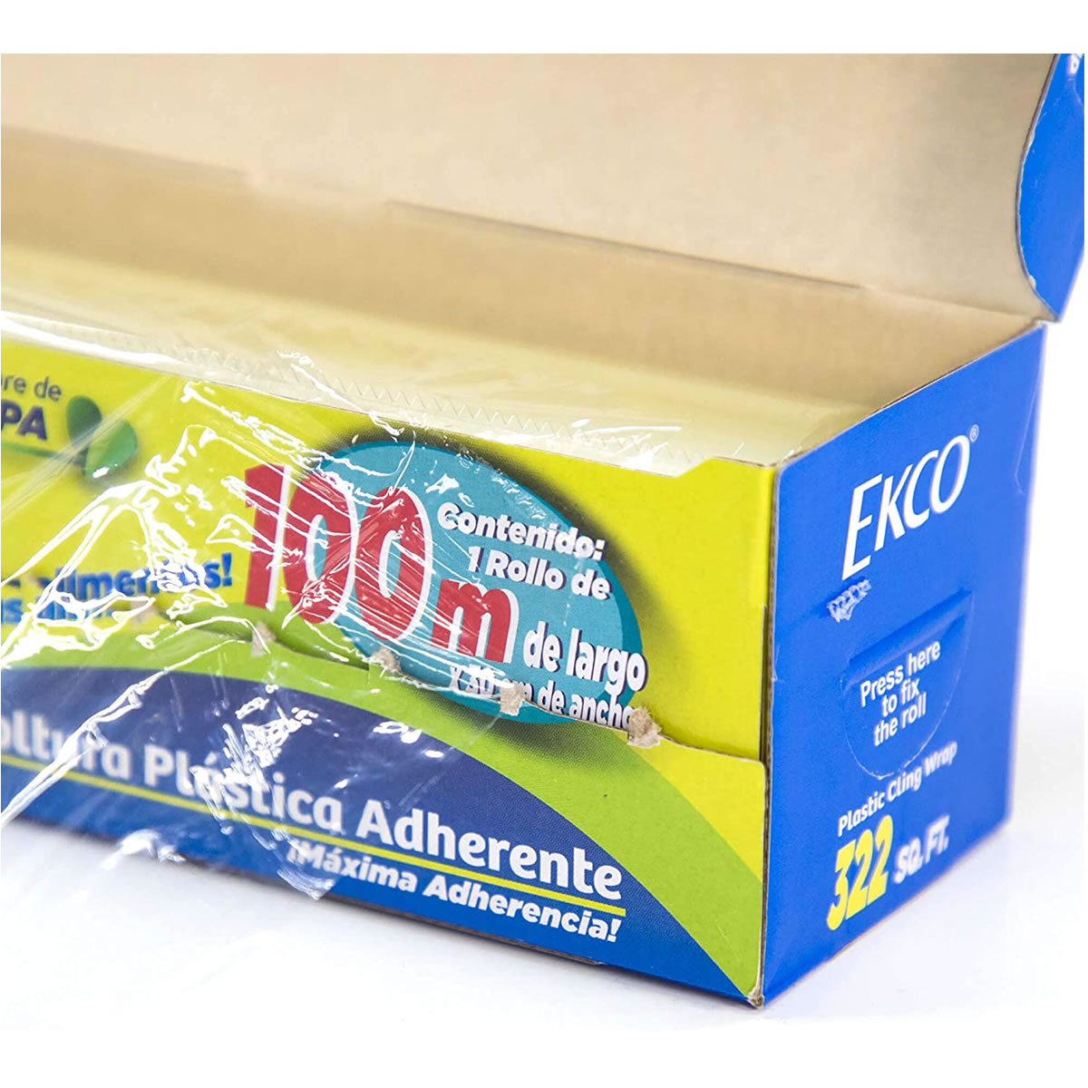 Plástico Adherente De 100 m x 30 cm Ekco 93556 VAS