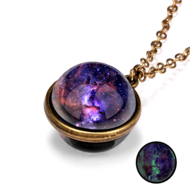Collar Galaxy Brillante Moda Steampunk Vintage 