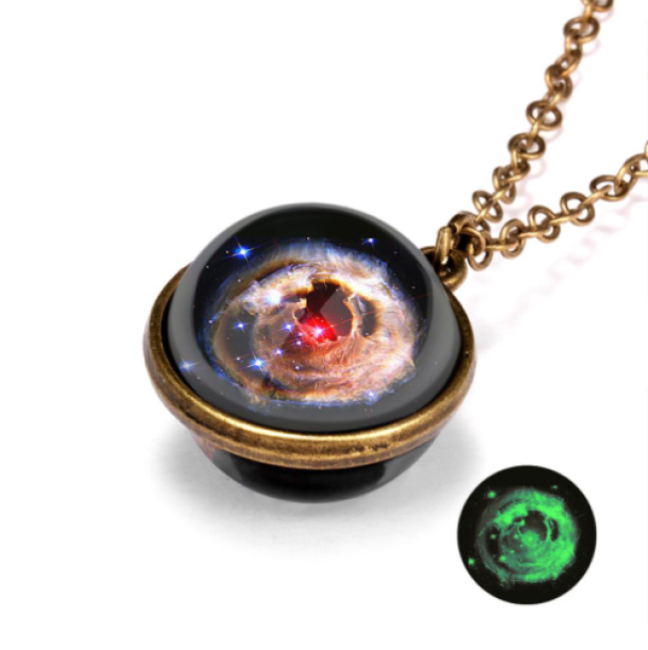 Collar Galaxy Brillante Moda Steampunk Vintage 