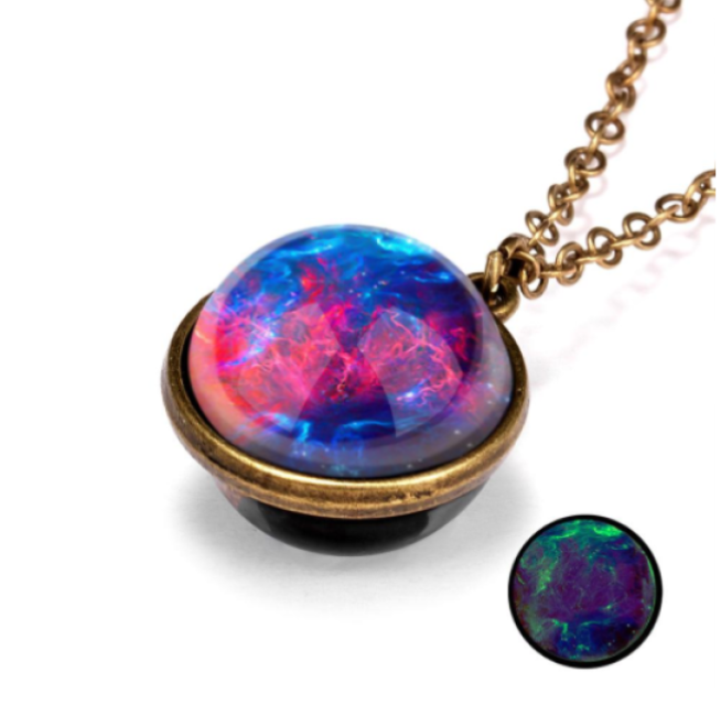 Collar Galaxy Brillante Moda Steampunk Vintage 