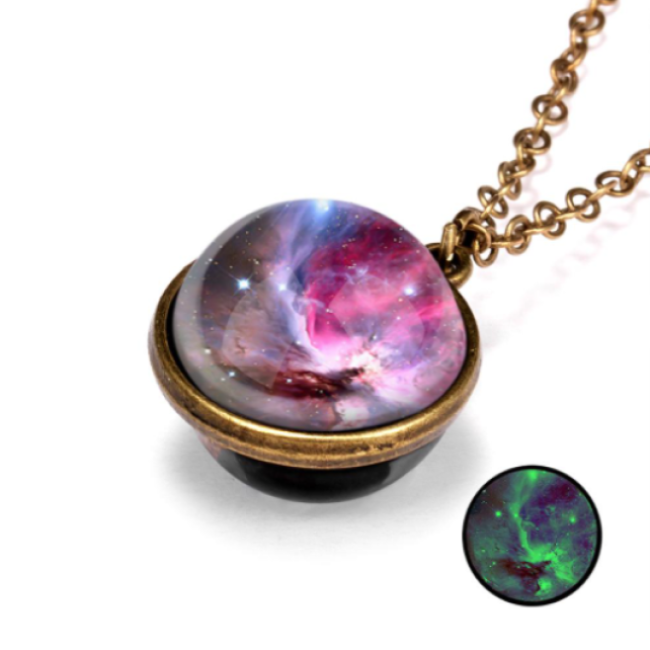 Collar Galaxy Brillante Moda Steampunk Vintage 