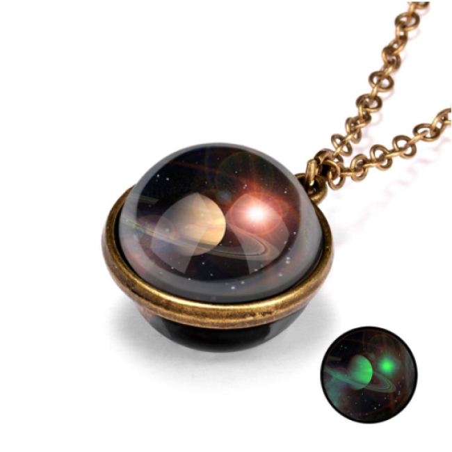 Collar Galaxy Brillante Moda Steampunk Vintage 