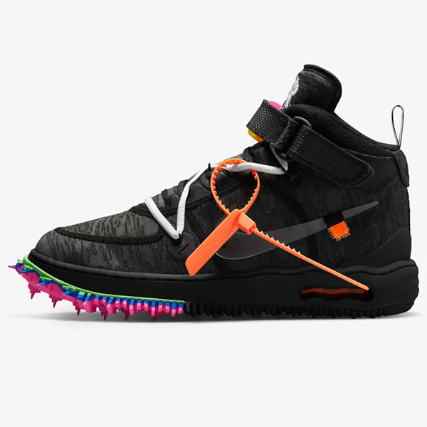 Tenis Air Force 1 Mid x Off-White Negro DO6290-001