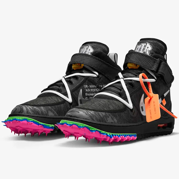 Tenis Air Force 1 Mid x Off-White Negro DO6290-001