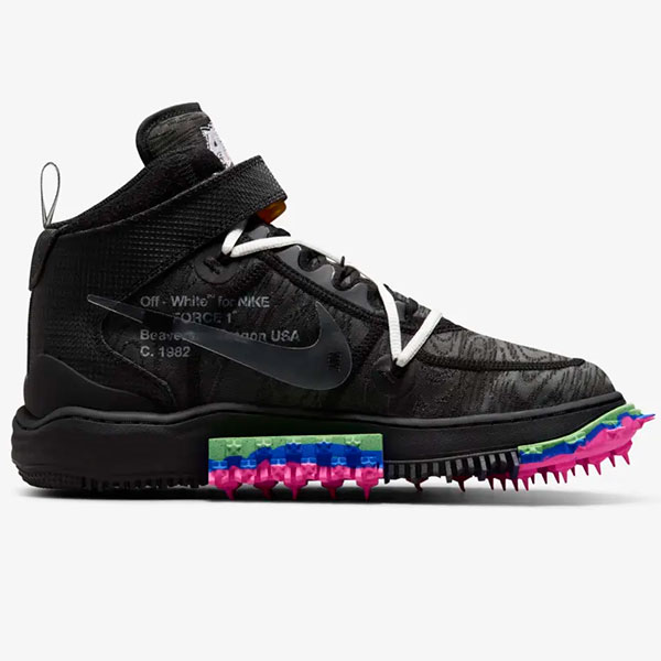 Tenis Air Force 1 Mid x Off-White Negro DO6290-001