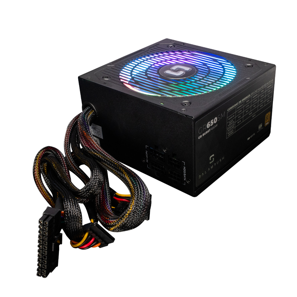 Fuente de Poder Balam Rush GR 650W 80 PLUS Bronze, 20+4 pin ATX, 120mm, 650W
