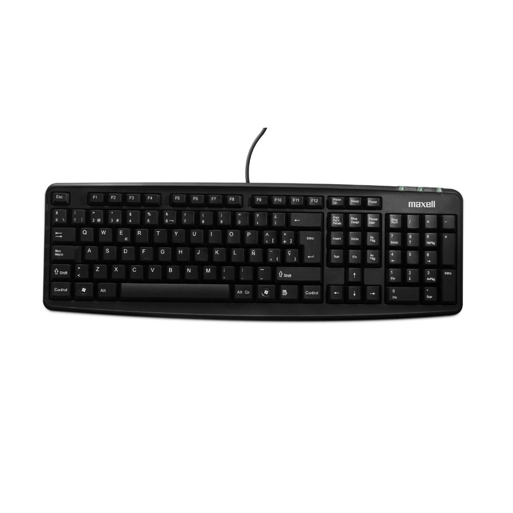 Teclado Maxell / KB-90 / Alambrico / USB / Negro / Español  / 347215