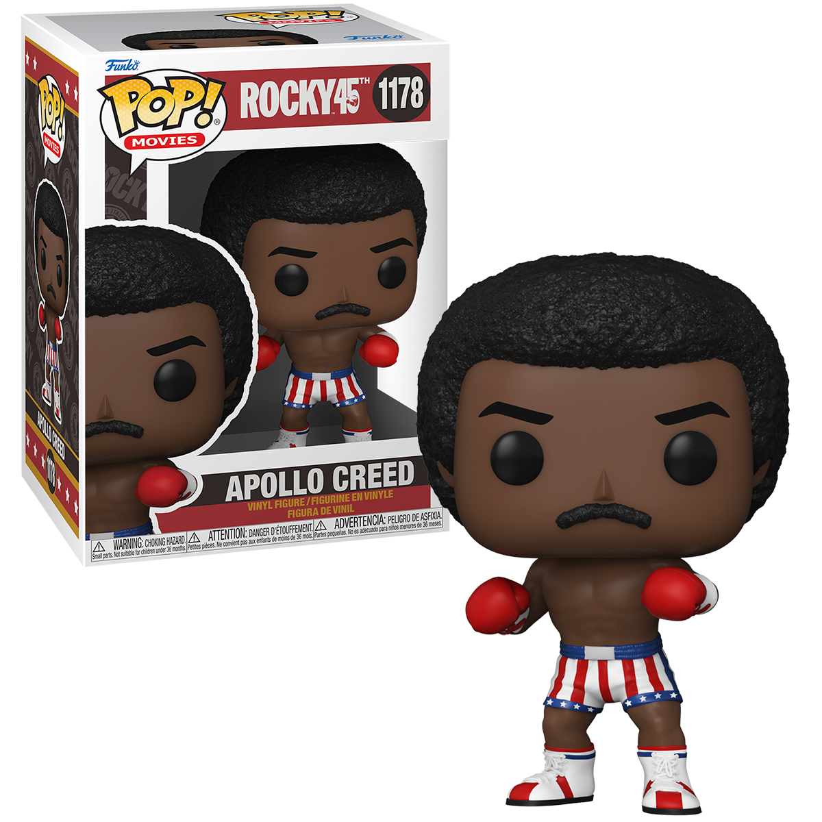 Funko Pop Apollo Creed #1178 Rocky Pelicula Aniversario Juguete Original