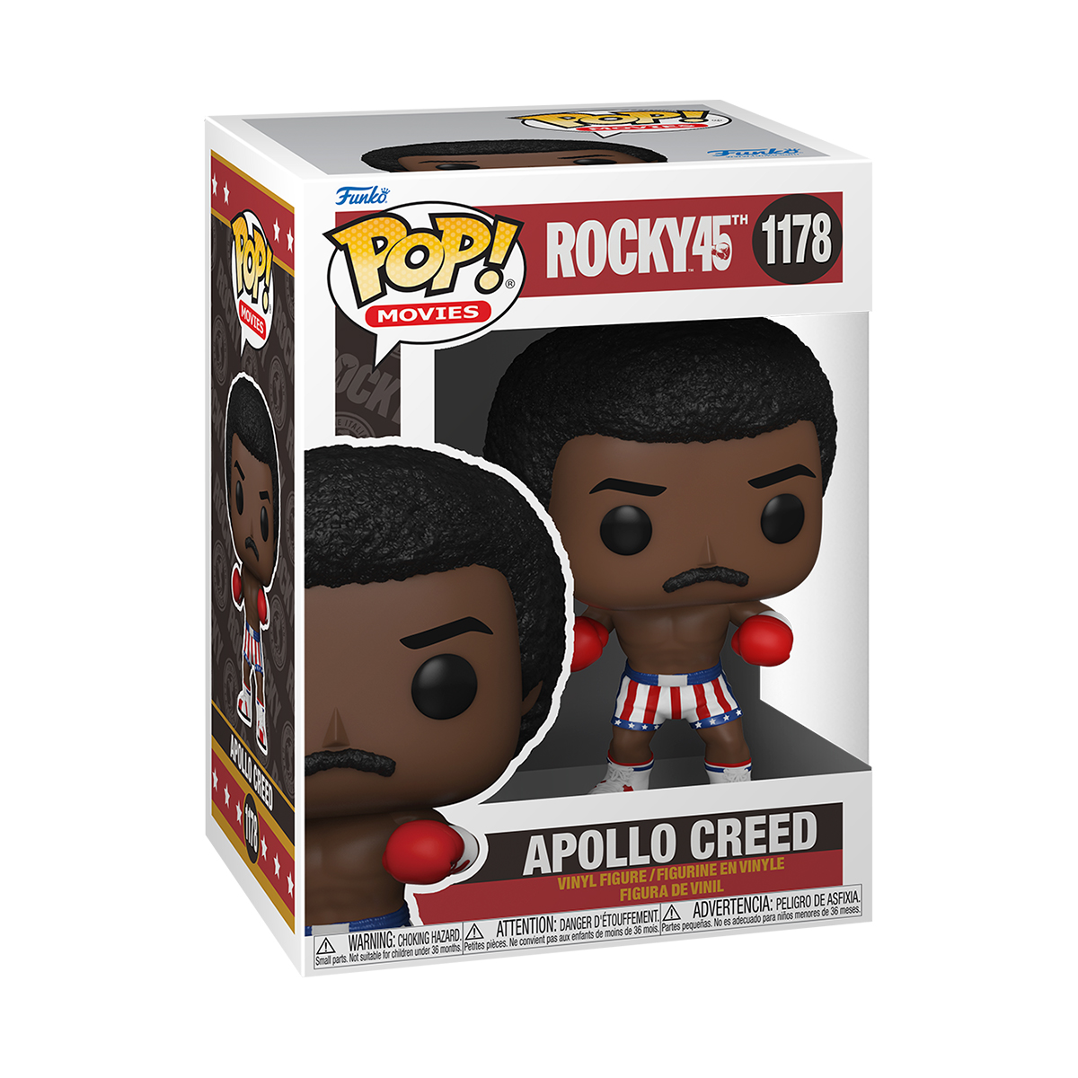 Funko Pop Apollo Creed #1178 Rocky Pelicula Aniversario Juguete Original